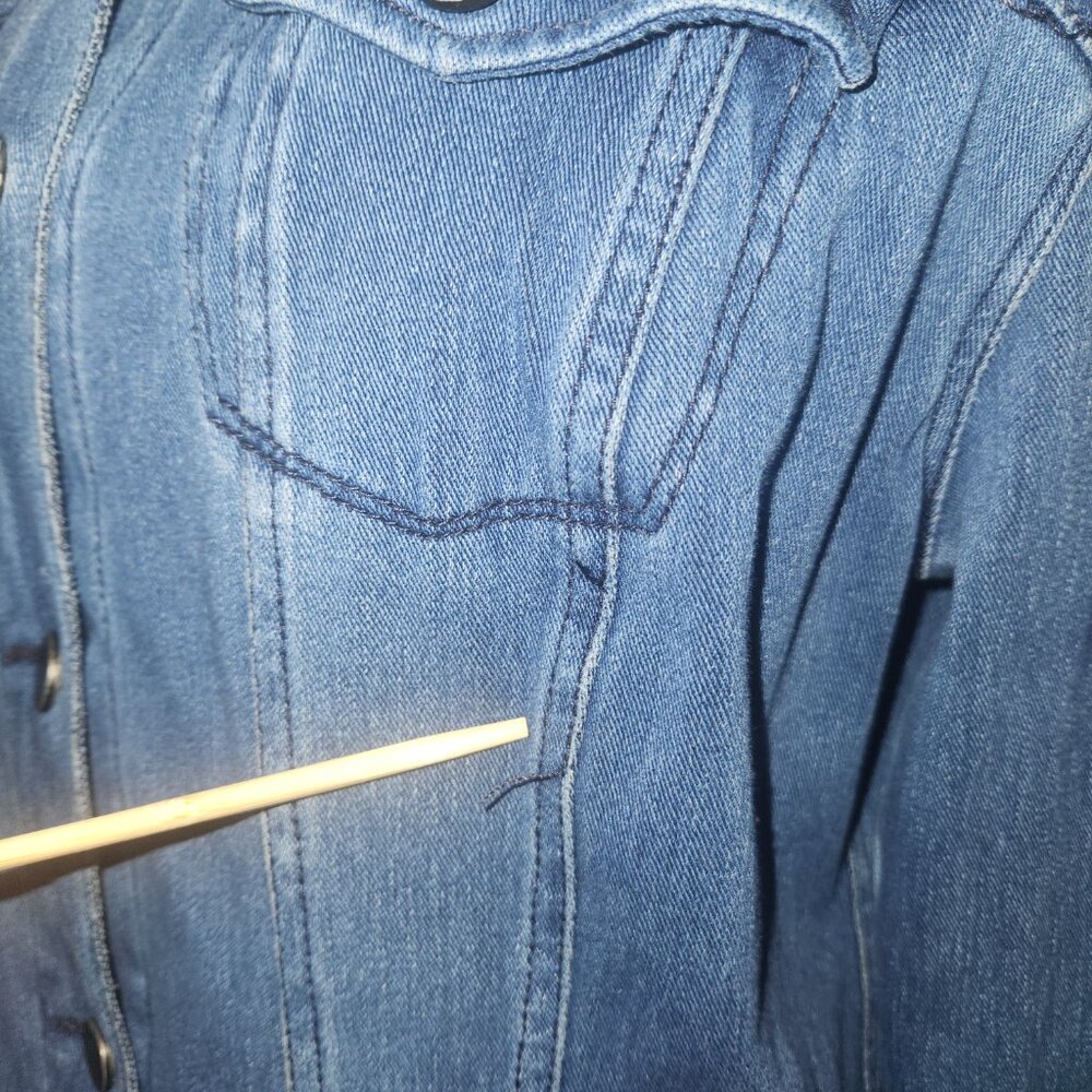 Liverpool Los Angeles Dark Wash Denim Jacket – Women’s Size L - Picture 16 of 16